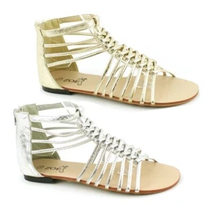 SEÑORAS MUJERES GLADIADOR PLANO VERANO CHANCLAS PLAYA VACACIONES SANDALIAS ZAPATOS TALLA - Imagen 1 de 19