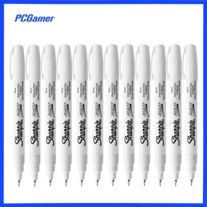 Sharpie Paint Marker Oil Based Extra Fine 0.3mm White x 12 Pack - Picture 1 of 1