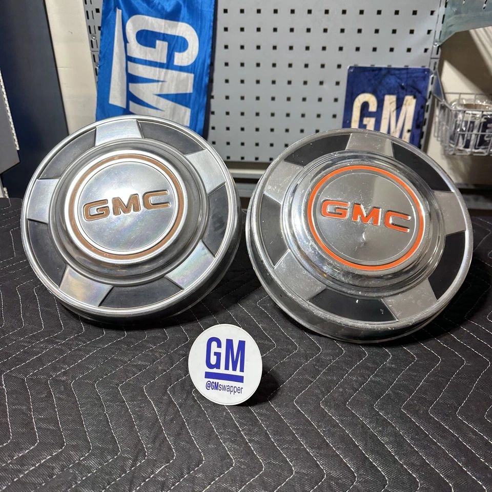 73-87 GMC Squarebody Plato para Perros 10 1/2" Juego de 2 Tapacubos C15 Camión Furgoneta 1/2 Tonelada 15' Foto 1 de 4