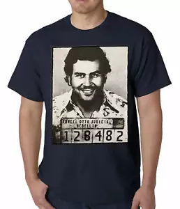 Camiseta para hombre Pablo Escobar azul marino talla S, M, L, XL, XXL - Imagen 1 de 1