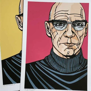 Impresión artística MICHEL FOUCAULT, filosofía moderna, filosofía occidental arte mural, - Imagen 1 de 17
