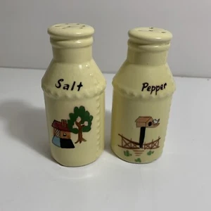 Agitadores de sal y pimienta vintage para casa de pájaros casa de árbol - Imagen 1 de 11