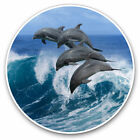 2 x Vinyl Stickers 7.5cm - Dolphin Pod Whale Ocean Sea Cool Gift #2333