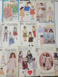 Nine 80s Child Sewing Patterns UNCUT Vogue Simplicity Butterick McCall's (Lot 4) - Picture 1 of 10