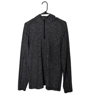 Sudadera con Capucha Lululemon Surge Cálida 1/2 Cremallera Para Hombre Gris Medio Rendimiento Gimnasio Foto 1 de 4