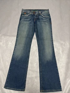 Plastic by Gly Bootcut Jeans Damen 7 Flare Low Rise Western Y2K USA - Bild 1 von 19