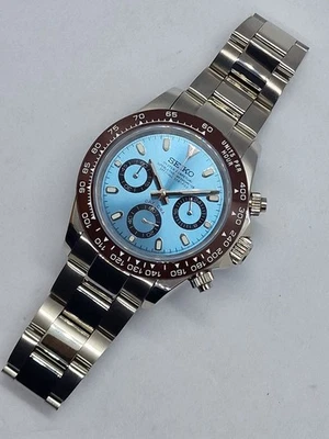 Seitona Blue Brown Chronograph - VK63 MechaQuartz | Sapphire | 40mm Steel Oyster - Image 1 of 2