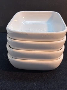 De colección Continental Airlines, Pfaltzgraff, Platos Blancos, Lote de 4 6" x 4" - Imagen 1 de 6