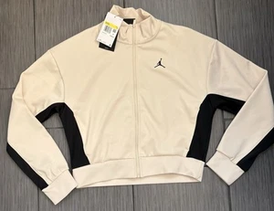 Jordan Women's Knit Jacket Legend Light Brown/Black Size Small - Picture 1 of 10