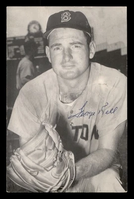 George Kell Autographed Signed 3.5x5.5 Postcard Boston Red Sox - Image 1 of 2