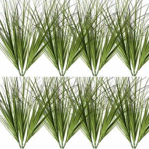 24PCS Artificial Grass Plant, Artificial Shrubs Wheat Grass, Artificial Green... - Picture 1 of 6