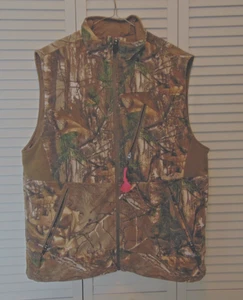 CABELA'S ZIPPERED CAMO VEST-SIZE M--LINED.. - Picture 1 of 10