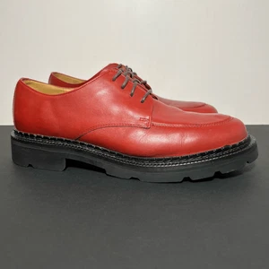 Womens COLE HAAN Country Red Leather Waterproof Oxfords / Shoes 8.5 Medium - Picture 1 of 8