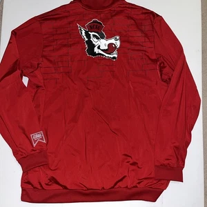 Adidas NC State Big Wolf Logo hinten Fußball durchgehender Reißverschluss Jacke 3XL groß Herren 3XLT - Bild 1 von 11