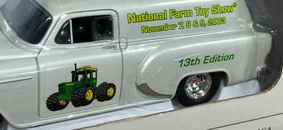 John Deere 2003 FARM TOY SHOW Chevy Van John Deere 7020 4WD Tractor Speccast - Image 1 of 4