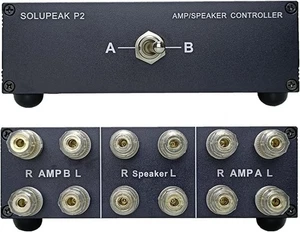 P2 2(1)-in-1(2)-Out Amp Amplifier Speaker Switcher Selector Switch 2 IN 1 OUT - Picture 1 of 5