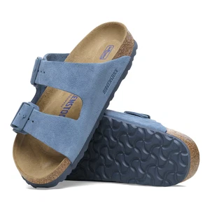 Birkenstock Arizona BS Soft Footbed Suede Leather-Elemental Blue-Size US M 12 - Picture 1 of 6