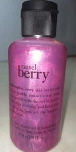 Philosophy Tinsel Berry Shampoo & Shower Gel (4 oz) New & Sealed - Picture 1 of 1