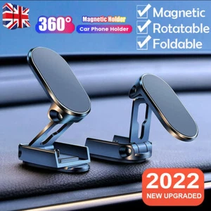 Upgraded Magnetic Car Dashboard Mobile Phone Holder Mount 360° Rotating Tilting - Picture 1 of 12