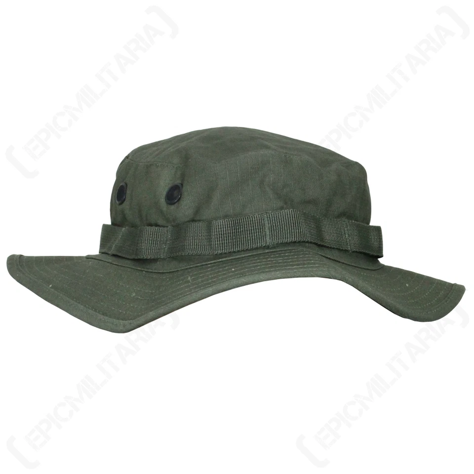 US Olive Boonie Jungle Casquette - Toutes Les Tailles Militaire Armée Vietnam - Photo 1/1