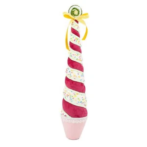 December Diamonds Candy Land 23In Pink Swirl Tree Cone - Picture 1 of 1