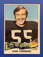 DAN CONNERS (Dec) Signed 1975 Topps #52 Raiders Miami Hurricanes Autograph Auto