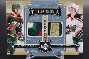 2007-08 U D Artifacts Tundra Tandems TT-GK Marian GAaborik / Mikko Koivu 05/25 !