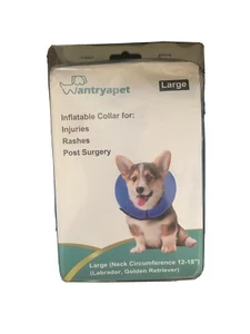 Inflatable Collar For Dogs Cats Soft Pet Recovery Collar Will Not Block Eyesight - Picture 1 of 4