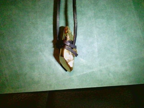 Unico Michael Kors punta cristallo oro scorta? Collana con ciondolo