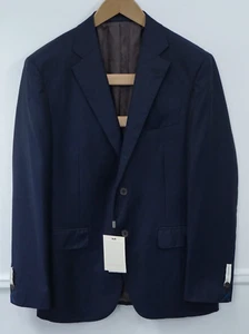Men Suitsupply Blazer Napoli Pure Wool S110 Zignone Navy Blue Size EU50 UK/US40 - Picture 1 of 7