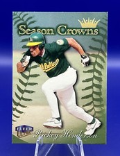 1999 Fleer Ultra RICKEY HENDERSON Season Crowns #223 HOF Oakland A's