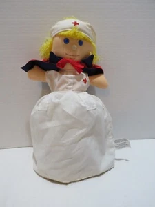 VTG THREE CHARACTER STORYBOOK DOLL W/RED CROSS NURSE, SOLDIER, EMT - Picture 1 of 6