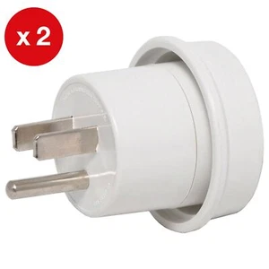2 PACK - Powertran Australia / NZ to US Travel Power Adapters - Picture 1 of 3
