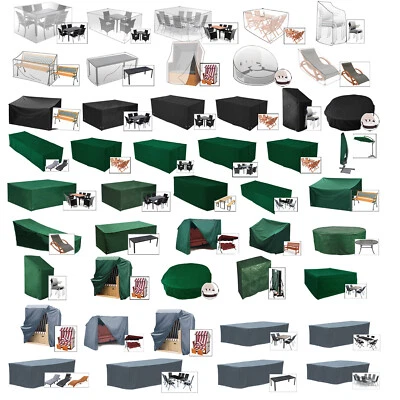 WOLTU Schutzhülle Gartenmöbel Schutzplane Abdeckung UV-Beständig Wetterschutz