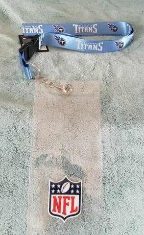 Tennessee Titans lanyard with  ticket holder. 2 pcs Cover