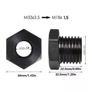 Drechselbank Spannfutter ADAPTER M33 x 3,5 Aussen- auf M18 x 1,5 mm Innengewinde - Bild 1 von 7