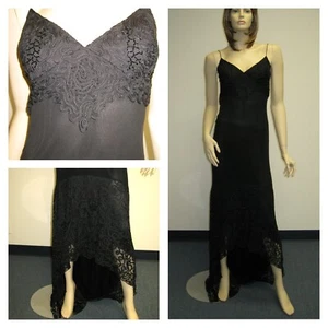 Sue Wong Dress 6 4 Gown Cocktail Evening Black Croshade Hi Low Sequin Wedding - Picture 1 of 10