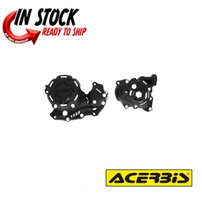 ACERBIS X-POWER KIT CRANKCASE PROTECTION BLACK YAMAHA 2023-24 YZ450F / FX - Image 1 of 3