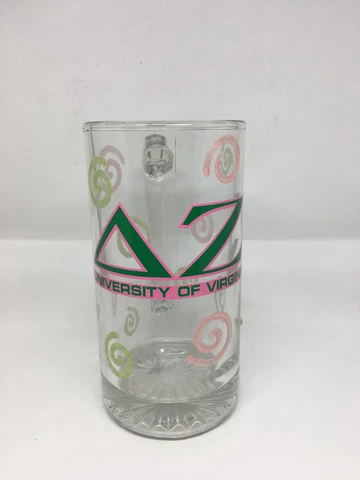K2) University of Virginia UVA Cavaliers Oversized Delta Zeta DZ Sorority Mug Cover