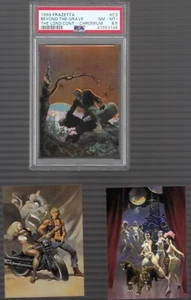 1993 FRAZETTA THE LEGEND CONTINUES CHASE CARD SET C1, C2, C3 PSA 8.5 NM-MT POP 1 - Picture 1 of 5