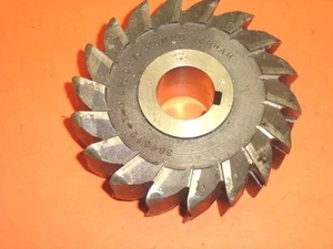 2-piece GORHAM INTERLOCKING SIDE TOOTH MILLING CUTTER, #HSM2D, 4" x 1-1/2" x 1" - Picture 1 of 4