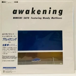 Hiroshi Sato Awakening edición especial 1982 Aqua Blue & Clear Vinyl 2 LP Record - Imagen 1 de 5