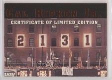 1996 Classic Baseball's All-Time Ironman /21310 Cal Ripken Jr #CRCE HOF