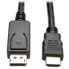 Tripp Lite 6Ft Displayport To Hdmi Adapter Converter Cable Dp W/ L OFF-ACC NUEVO