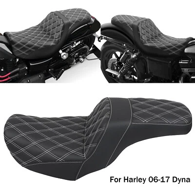 NEW Driver Passenger Seat For Harley Dyna Street Fat Bob Wide Glide FXDL 06-17 - Image 1 of 4