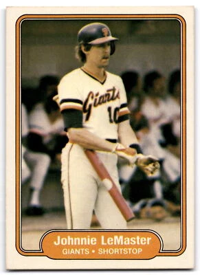 1982 Fleer #393 Johnnie LeMaster - Image 1 of 2