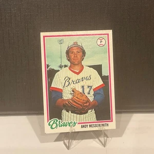 ⚾️ 1978 Topps ANDY MESSERSMITH 156 - BRAVES Baseball Card * Sharp Edges! - Picture 1 of 2