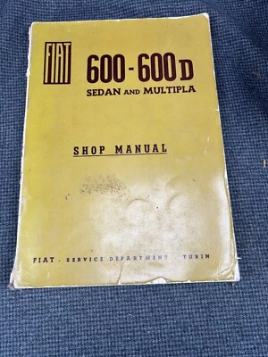 Fiat 600-600D Sedan e Multipla Shop Manual - Imagem 1 de 4