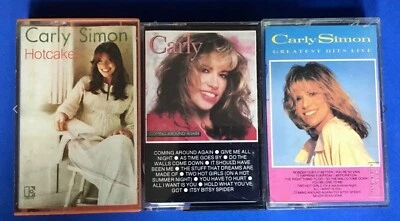 CARLY SIMON Raro LOTTO 3 MC HOTCAKES - COMING AROUND AGAIN - GREATEST HITS LIVE - Image 1 of 3