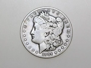 Dólar de plata Morgan de $1 1904-S - Imagen 1 de 2